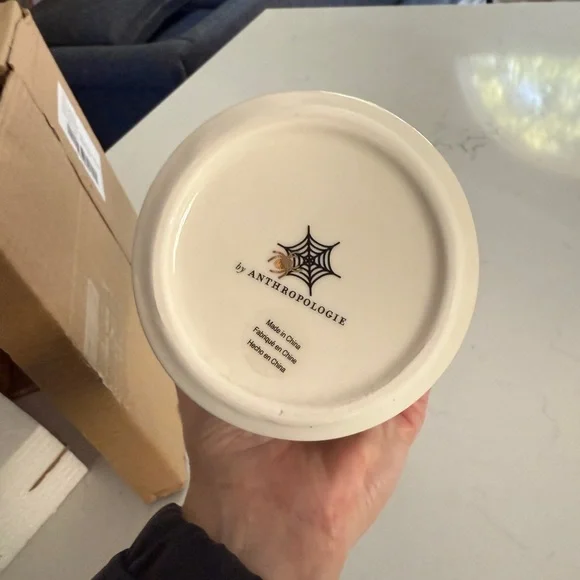 Anthropologie Bistro Tile Black Cat Vase - BRAND NEW - Picture 2 of 4